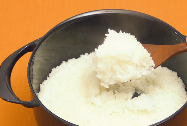 お米の一粒一粒が立って、本当に美味しく炊き上がります